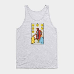 Six of pentacles tarot card Tank Top